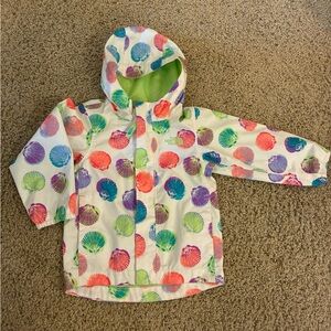 North Face Toddler 2T Colorful Seashell Rain Jacket